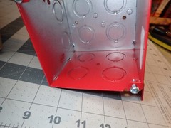 One Outlet Box 4in Square Red w/Bracket 3-1/3″ Deep (CROUSE-HINDS#TP411RED)