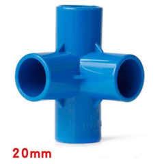 Blue PVC Cubic 4/5/6-Way Fitting Coupling Pipe Fitting Diameter 20/25/32/40/50mm