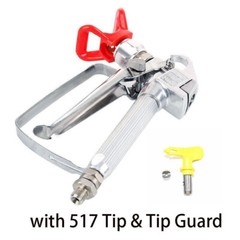 3600PSI Airless Paint Spray Gun 517 Spray Tip + Nozzle Guard for Sprayers