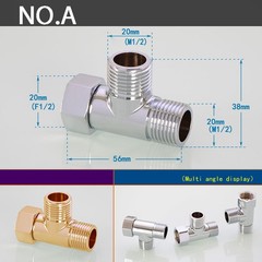 1/2″ Female Male BSP Brass Pipe Fittings Union Elbow Tee Cross Adapter Connector