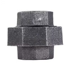 STZ 1-1/2 in. Black Iron Union Pipe Fitting