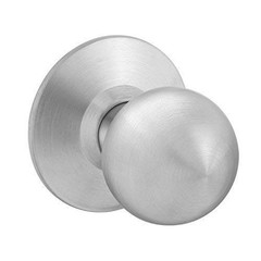 Lawrence Door Knob Cylindrical Lock Passage Function-No Keys Satin Stainless …