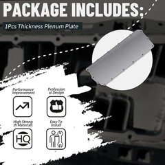 1/4″ Thickness Plenum Plate(1PCS) Compatible with Dodge 360 Magnum 5.2L 5.9L …