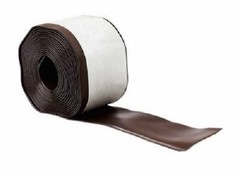 (2) rolls 93161 4″ x 20′ Satin Brown Vinyl Self Stick Wall Base Cove Moulding