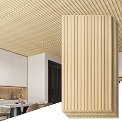 Art3d 12-Pack PVC Drop Ceiling Tiles，24x48in Glue up Ceiling Tile，Cover 96 sq.ft