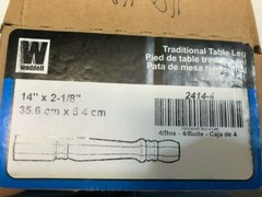 Waddell 14 In. Traditional Pine Table Leg. 2414 [Lot of 4]