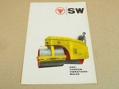 Brochure ABG vibratory tandem roller type SW from 1960