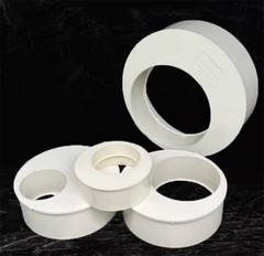 50mm-160mm PVC Pipe Eccentric Reducing Bushing Fittings Connector Joints White