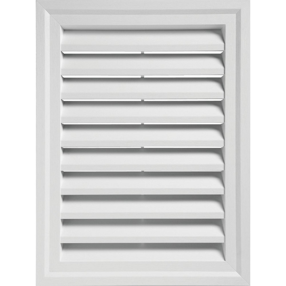 Ply 24″ x 30″ Rectangular White Gable Attic Vent RECTGV2430 AW Ply RECTGV2430