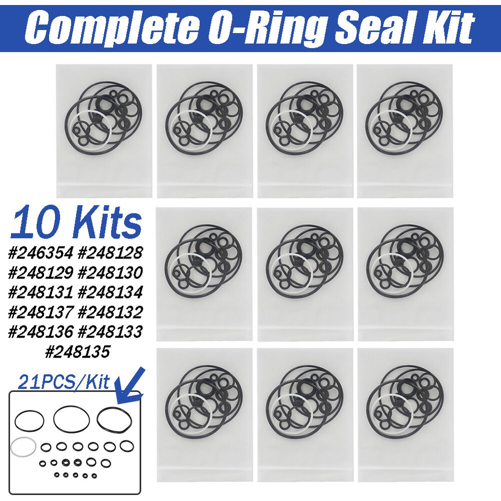 10 Kits O-Ring Rebuild Complete Kit For Graco Fusion AP Sprayers Orings 246355