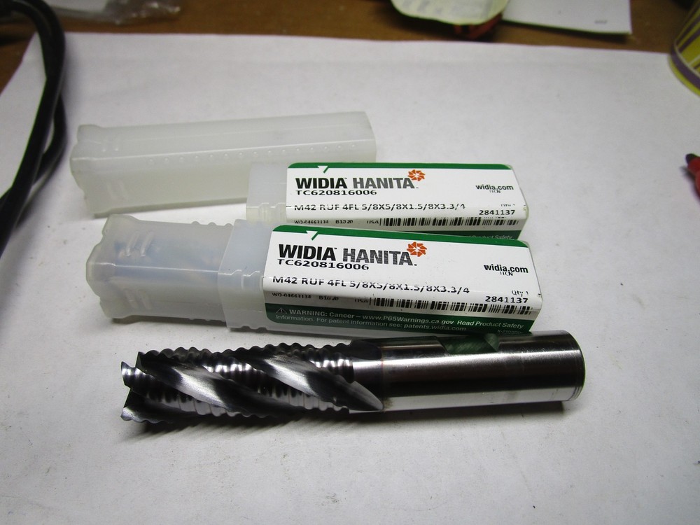 WIDIA 2841137 6208 Center Cutting General Purpose Single End End Mill QTY 2