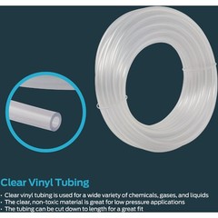 Eastman EZ-Flo 10 Ft. Clear Vinyl Tubing 3/8 In. ID x 1/2 In. OD 98620 Eastman