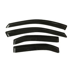 Slim Smoke Window Visors 4pc for Ford Fusion 06-12 Lincoln MKZ 07-12 224-0593