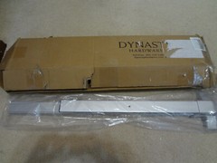 Dynasty Hardware Push Bar Panic Exit Device Aluminum, with Exterior Lever