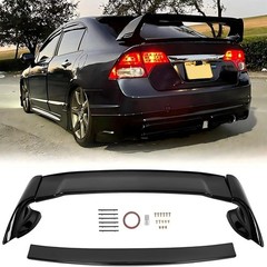 Rear Trunk Spoiler Wing Compatible with 2006-2011 Honda Civic 4 Door Sedan ABS
