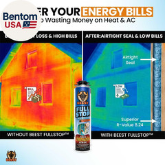 Fullstop Spray Foam Insulation Kit for Walls and Attic – 120 Board Ft/Sq.Ft. Per