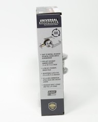 Universal Hardware UH40049 Light Duty Flat Lever Keyed Entry Satin Chrome Finish