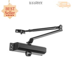 Door Closer Commercial Hydraulic Self-Closing Spring Size 3 Surface Mount Bronze