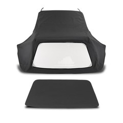 E30 Convertible Soft Top Replacement with Clear Window 1 Pc 1986-1993 Black