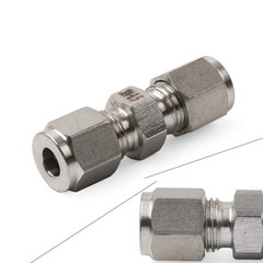 1Pc 1/4″ 6.5mm Equal OD Straight Through Ferrule Pipe Tube Connector 