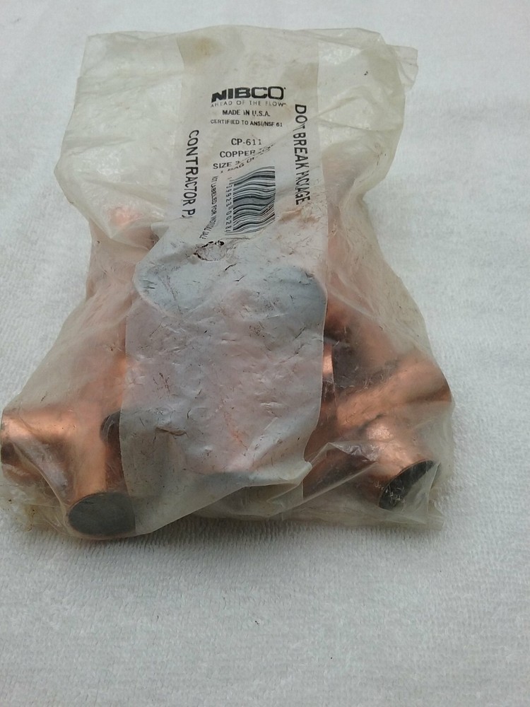 3/4 In. x 3/4 In. x 3/4 In. CxCxC Copper 10 Pack Nibco