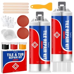Tile Repair Kit Color Match Porcelain Repair Paste for Bathtub, Sink, Cerami…