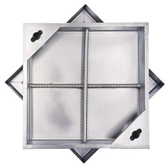 Invisible 201 Stainless Steel Manhole Cover and Frame 12×12 In | B-Class Heav…