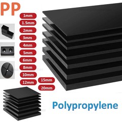 Polypropylene Sheet Cut To Size 1-20mm Black PP Sheet Model Making, Art & Crafts