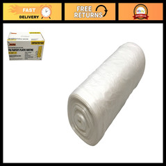 High Density Painter’s Plastic Sheeting 9′ x 400′ Clear Dispenser Pack .31 mil