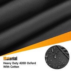 Tractor Cover with Front Loaders and Cabin, Heavy Duty 420D PVC with Air Vent…