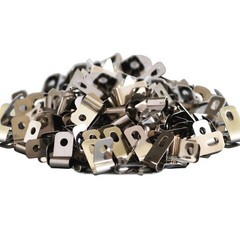 100 Pcs Fence Wire Clamps, Stainless Steel Clips 100 silver