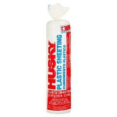 Husky 3.5 Mil Clear Plastic Sheeting, 10 ft. x 25 ft.