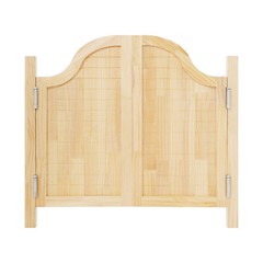 Swing Solid Wood Door Partition Door for Shop Entrance Partition Log Color NEW