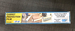 UNOPENED Zip-Up Carpet Protection Film 24″x200′ roll (400 Sq Ft)