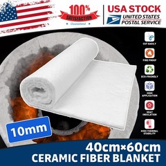 24″x16″ Ceramic Fiber Blanket Fireproof Insulation Mat For Forge,Foundry,Furnace