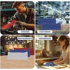 2000 New Industrial A Grade Shop Towels-Cleaning Towels Blue -Multipurpose Cloth