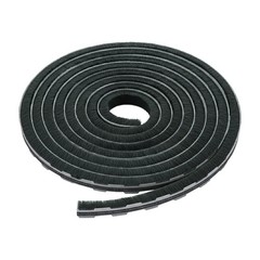 Brixwell Zipper Pile Weatherstrip, Gray Finish, 0.450″ Pile Height, 100′ Length