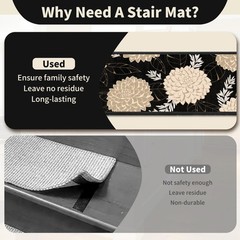Non-Slip Carpet Stair Treads 7PCS, 8″x30″ Peel and Stick Stair Runner for Wooden