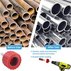 3pcs Copper Pipe Cleaners Plumbing And Heating Plumbing With 6 Wire Bristles