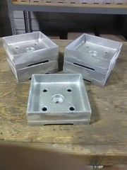 Post Base, Anchored 8×8 Heavy Cast Aluminum, Contractor Pack of 5 MADE IN USA