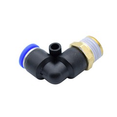 Male 90° Elbow Push In Fit Pneumatic Fittings Air Line Water Hose Tube Fitting