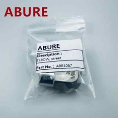 2 PCS ABR1067 ELBOW, street; 1/8 npt (m x f) for ABURE A9 Spray Gun to 4 hose