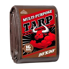 Tarp 20×30 ft Super Heavy Duty 16mil 100% Waterproof,Uv Resistant,High Durabi…