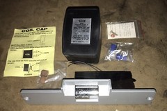 Trine Electric Strike 002 Aluminum Finish 8-16 Volts AC With 5205 Power Supply