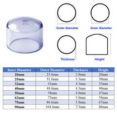 UPVC/PVC Clear Plumbing Pipe Adhesive Fittings Tube Sleeve Elbow Tee Union Valve
