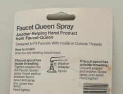 Rare Vintage Faucet Queen Spray Helping Hand No.01500 Blue USA NOS NEW