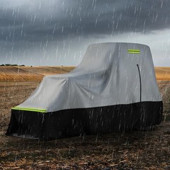 Tractor Cover with Front Loaders and Cabin, Heavy Duty 420D PVC with Air Vent…