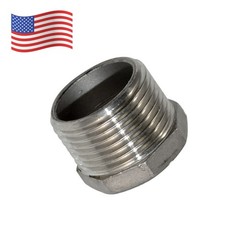 1″ MALE to 3/4″ female HEX bushing Reducer Adapter NPT threaded Stainless Steel