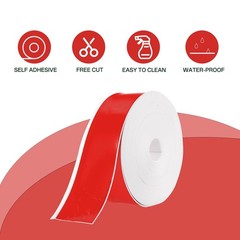 Flexible Baseboard Molding Trim, 4″ x 60′ Self-Adhesive PVC Wall Base Cove Base