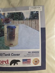 Redford Supply 600D Custom Well Tank Cover 28″ x 24″ Beige PVC Oxford Polyester